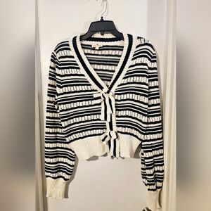 Striped Bow Sweater